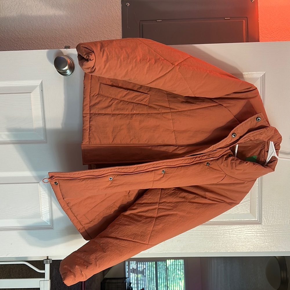 Women’s Orange Quilted Jacket